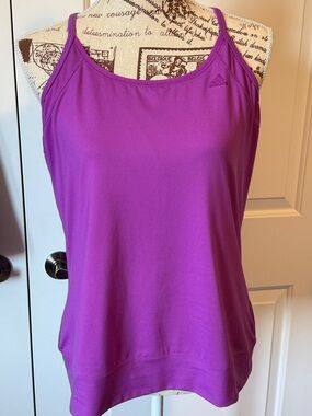 Adidas Purple Climalite Racerback Tank - XL